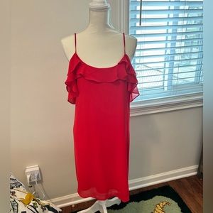 Your Story-Mirren Ruffled Neckline Dress